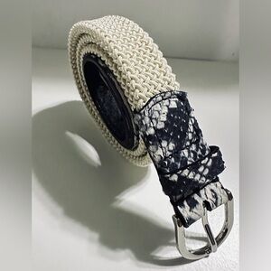 COPY - Unisex Blue, Gray & Beige Woven Elastic Rayon NWOT